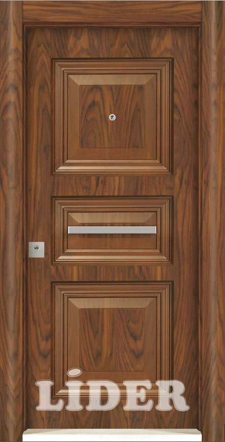 LİDER 001 Doğal Kabartma çelik kapı