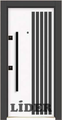 LİDER 118 PVC Kabartma çelik kapı