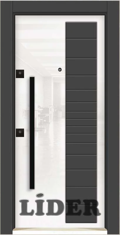 LİDER 122 PVC Kabartma çelik kapı