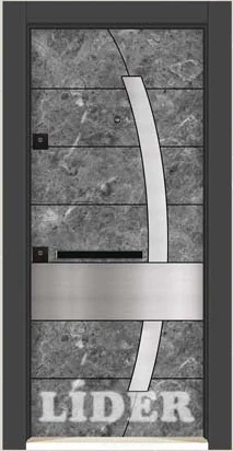 LİDER 1222 3D Metal Panel çelik kapı