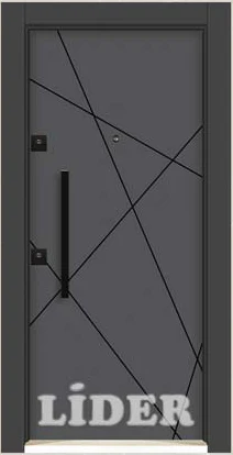 LİDER 1240 3D Metal Panel çelik kapı