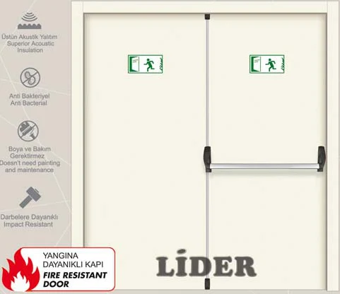 LİDER 1505 Acil Çıkış & Şaft çelik kapı