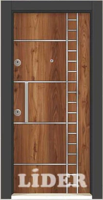 LİDER 805 Kromlu Laminoks çelik kapı