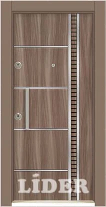 LİDER 808 Kromlu Laminoks çelik kapı