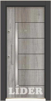 LİDER 815 Kromlu Laminoks çelik kapı